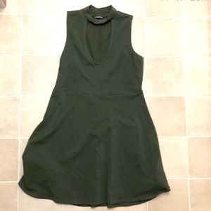 Olive green dress